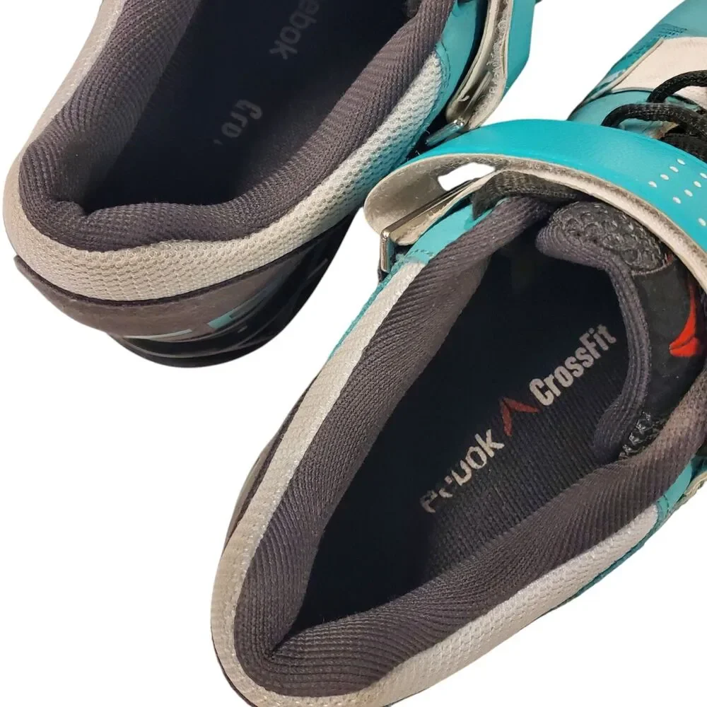 REEBOK Shoes CF74 Womens Size 7 Blue Black CROSSFIT U-FORM Weightlifting M40708